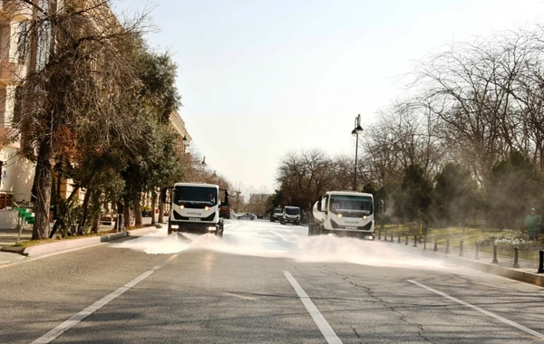 Bu gün Bakıda 550 küçə yuyulub