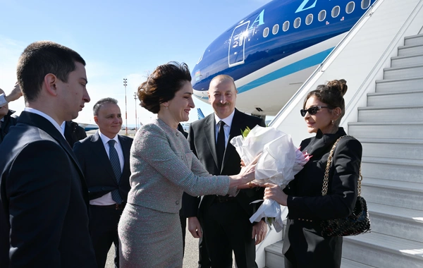 Prezident İlham Əliyev Gürcüstana dövlət səfərinə gedib