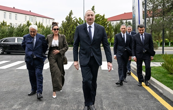 Prezident İlham Əliyev Milli Aviasiya Akademiyasında Beynəlxalq Təlim Mərkəzinin açılışında iştirak edib