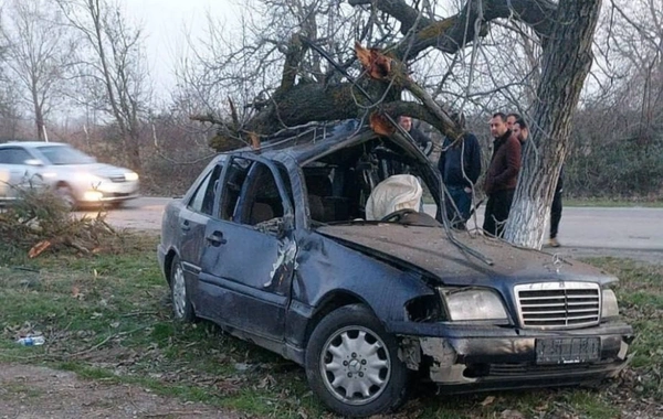 Xaçmazda avtomobil ağaca çırpılıb, ölən və yaralanan var