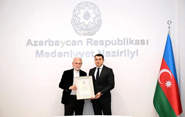 Niyaməddin Musayev, Ağaəli İbrahimov və bir sıra şəxsə Mədəniyyət Nazirliyinin Fəxri diplomu verilib
