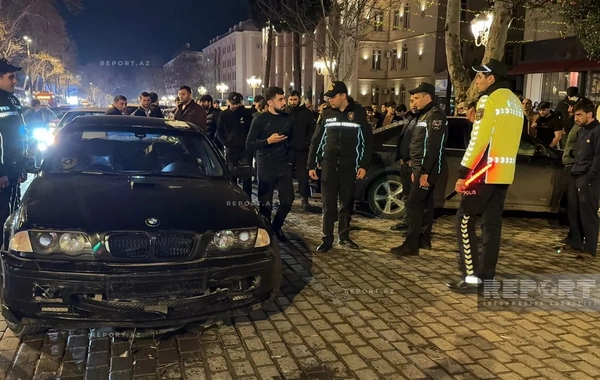 Gəncədə zəncirvari yol qəzasında üç nəfər yaralanıb