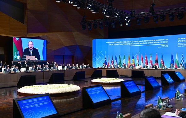 Президент Ильхам Алиев принимает участие в 12-м заседании Консультативного совета ЮГК