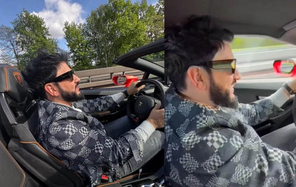 Xalq artisti "Lamborghini"ni 300-lə idarə etdi