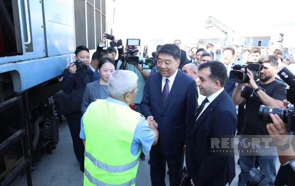 The Chinese train successfully arrived in Baku after a long journey from the Celestial Empire