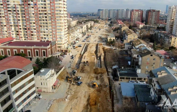 Bakıda yeni avtomobil yolunun tikintisi davam etdirilir