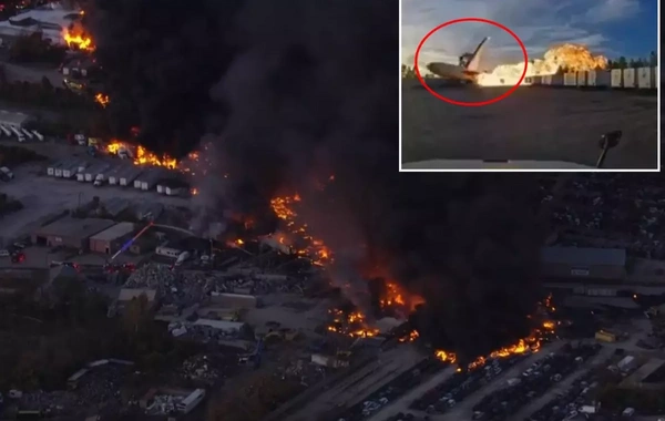 ABŞ-da yük təyyarəsi qəzaya uğradı: 7 ölü, 11 yaralı