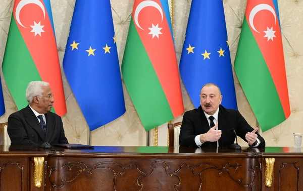 Ильхам Алиев и Антониу Кошта выступили с заявлениями для прессы