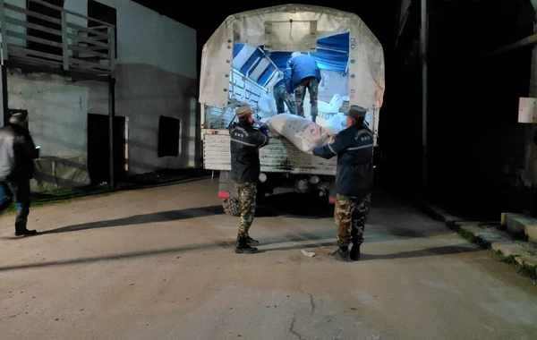 Продовольственная помощь направлена в село в Губинском районе, где произошел оползень