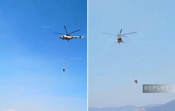 Laçın və Kəlbəcərdə yanğının söndürülməsinə iki helikopter cəlb edilib
