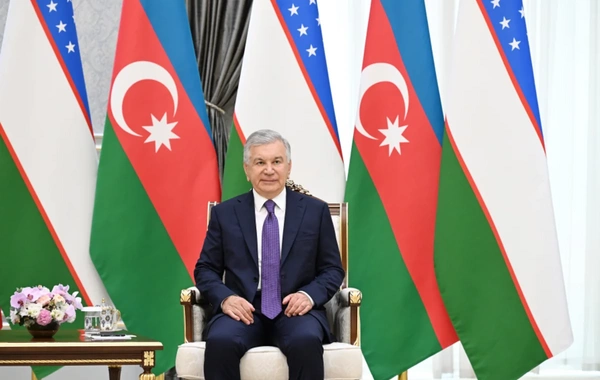 Mirziyoyev İlham Əliyevin Özbəkistana dövlət səfərinin tarixi əhəmiyyət kəsb etdiyini bildirib