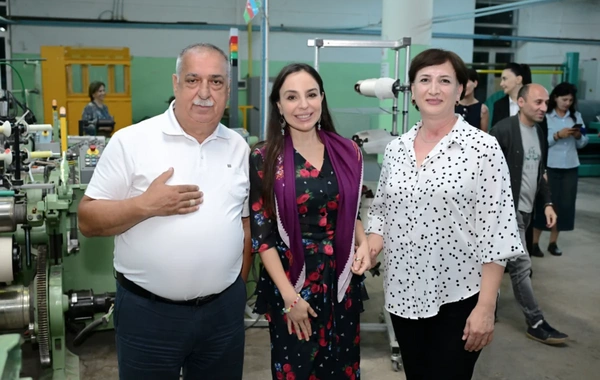 Leyla Əliyeva "Azəripək" ASC-nin fəaliyyəti ilə yaxından tanış olub