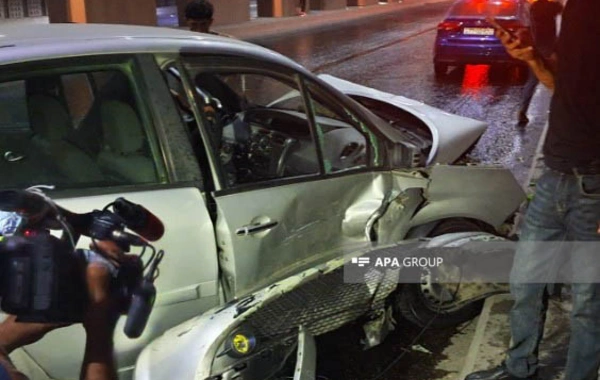 Bakıda zəncirvari QƏZA: 7 avtomobil toqquşdu
