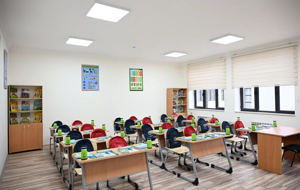 Prezident İlham Əliyev Şamaxı Avropa liseyinin yeni binasının açılışında iştirak edib