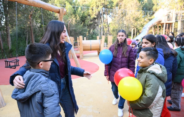 Leyla Əliyeva Mərkəzi Nəbatat bağında uşaqlar üçün təşkil olunan tədbirdə iştirak edib