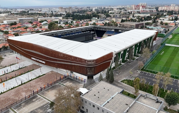Prezident İlham Əliyev Gəncə Stadionunun açılışında iştirak edib