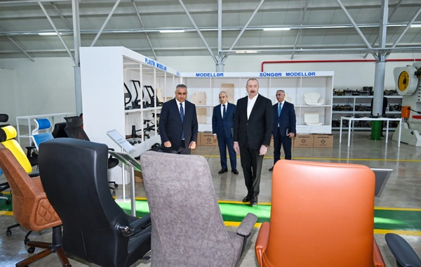 Xocalının Ballıca kəndində ofis mebelləri və mebel aksesuarlarının istehsalı müəssisəsi açılıb