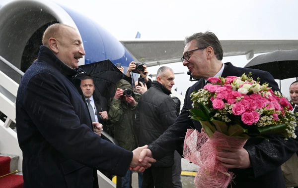 Президент Ильхам Алиев прибыл с официальным визитом в Сербию