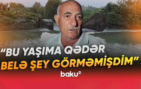 Göyçayda yarılan suvarma kanalında SON DURUM - Sakinlər danışdılar
