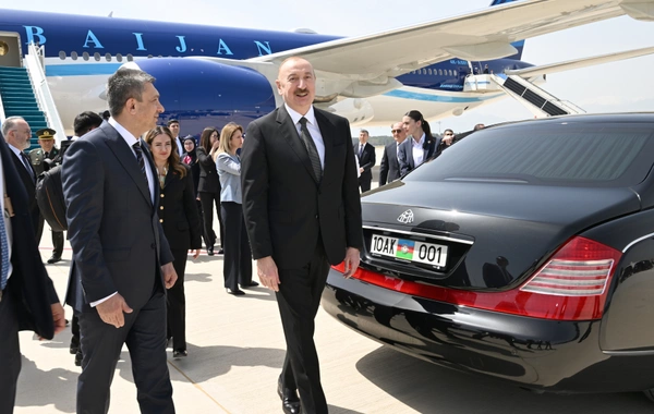 İlham Əliyev Türkiyəyə işgüzar səfərə gedib - FOTO