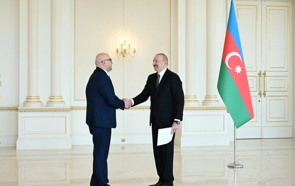 President of Azerbaijan received credentials of newly appointed Ambassador of Palestine