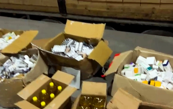 Günəbaxan yağı yükündən 83 min ədəd gizli dərman və tibbi vasitə aşkarlandı