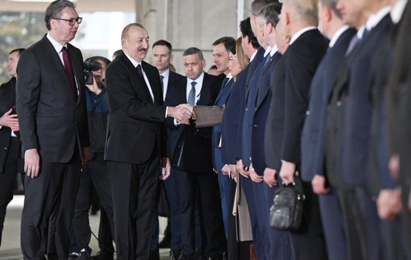 Состоялась церемония официальной встречи Президента Ильхама Алиева в Белграде