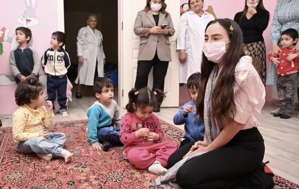 Leyla Əliyeva Səhiyyə Nazirliyi 5 saylı Uşaq Vərəm Sanatoriyasını ziyarət edib