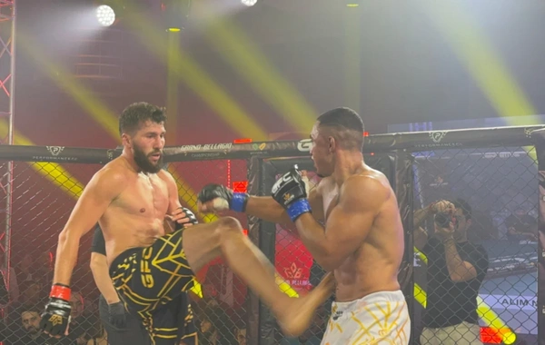 Alim Nəbiyev MMA üzrə ardıcıl olaraq üçüncü qələbəsini qazandı - VİDEO