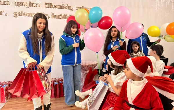 Leyla Əliyevanın təşəbbüsü ilə Gəncədə uşaq evində Yeni il tədbiri keçirilib