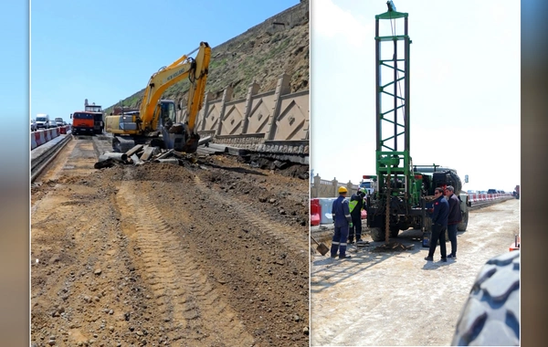 На бибиэйбатской дороге начались восстановительные работы