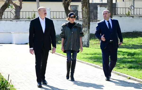 İlham Əliyev Xocavənd şəhər və Xocavənd kənd sakinləri ilə görüşüb