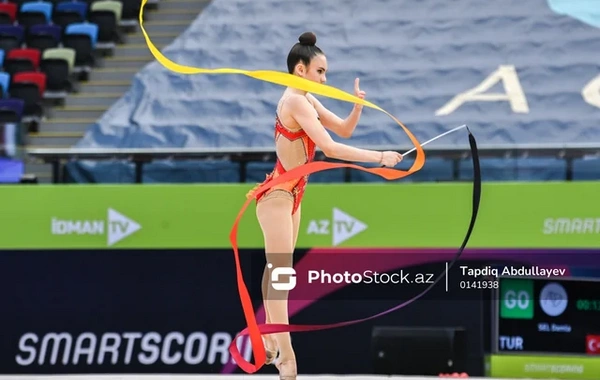 Gözəllik, sürət və əzm: Bakıda bədii gimnastika üzrə Dünya Kuboku