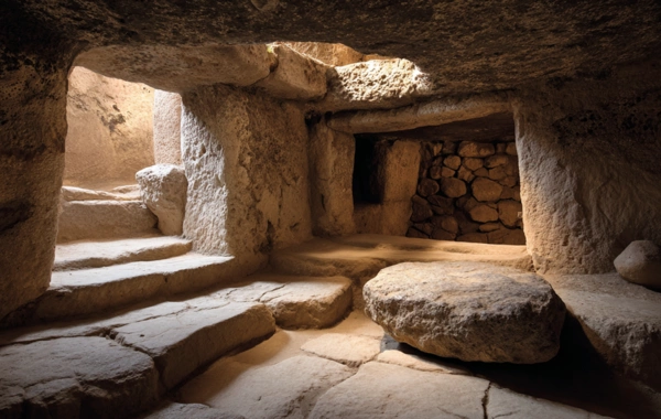 In Israel, a 100,000-year-old burial site with people in fetal position was found