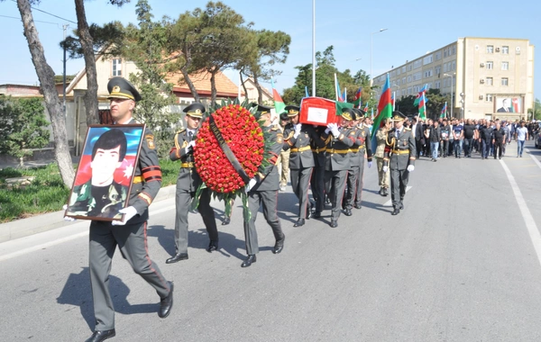 İtkin şəhidimizlə vida mərasimi keçirildi