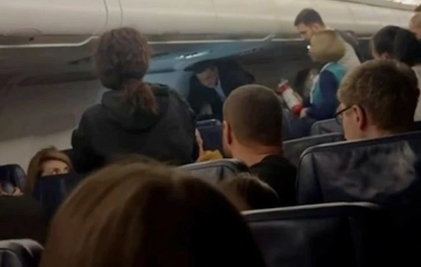 Moskva-İrəvan aviareysində yanğın baş verdi