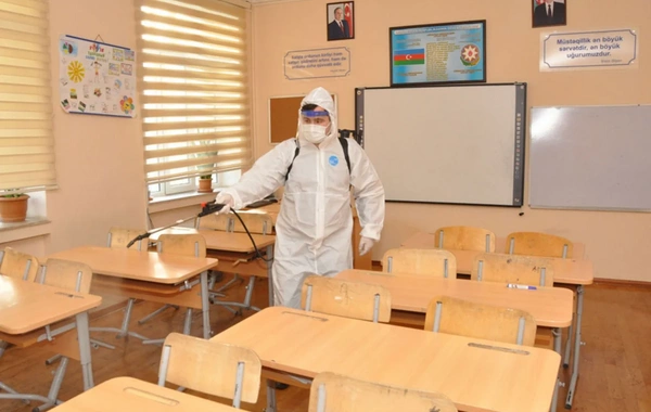 Bakıda məktəblər dezinfeksiya edilir