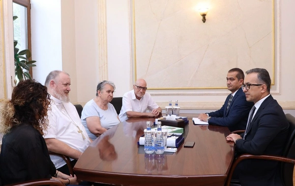Ramin Məmmədov Cənubi Qafqaz və Gürcüstan Yevangelik-Lüteran kilsəsinin yepiskopu ilə görüşüb