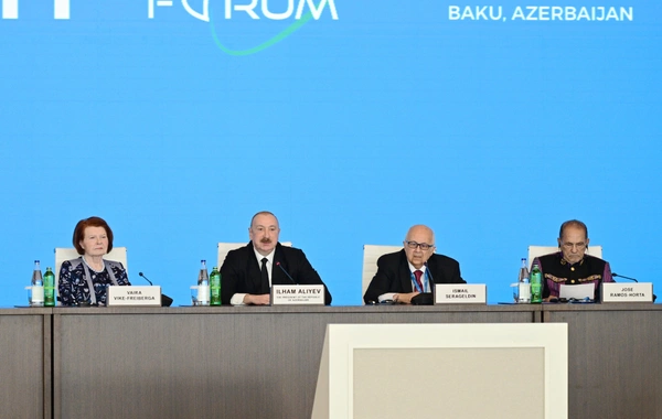 İlham Əliyevin XIII Qlobal Bakı Forumunun açılış mərasimindəki çıxışının TAM MƏTNİ