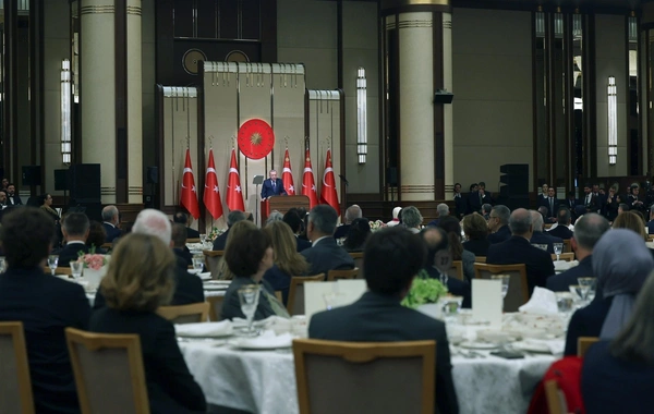 Ərdoğan 16-cı Səfirlər Konfransı çərçivəsində xarici diplomatları qəbul edib