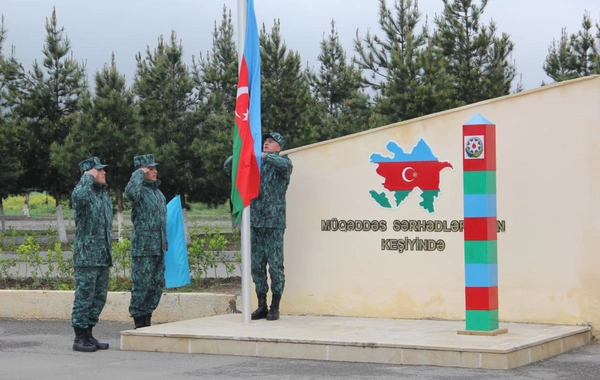 Hərbi xidməti başa vuran sərhədçi əsgərlər evlərinə yola salınıb