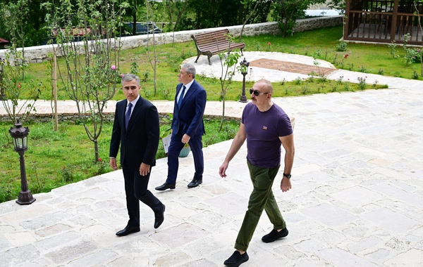 Prezident İlham Əliyev Şuşada "Yasəmən" hotelinin yeni korpusları ilə tanış olub
