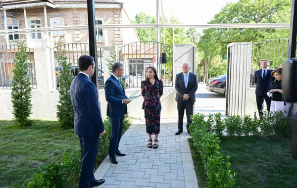 Leyla Əliyeva Şəki Şəhər İncəsənət Məktəbində olub