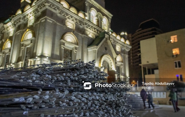 Müqəddəs Mürdaşıyan Zənənlər Kafedral kilsəsində Pasxa bayramından FOTOREPORTAJ
