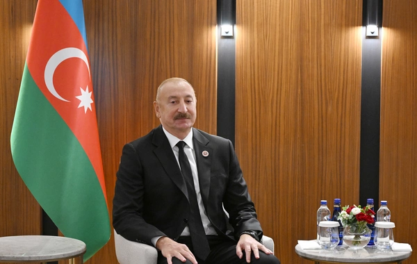 Prezident İlham Əliyevin Bişkekdə Türkiyə Prezidenti Rəcəb Tayyib Ərdoğanla görüşü olub