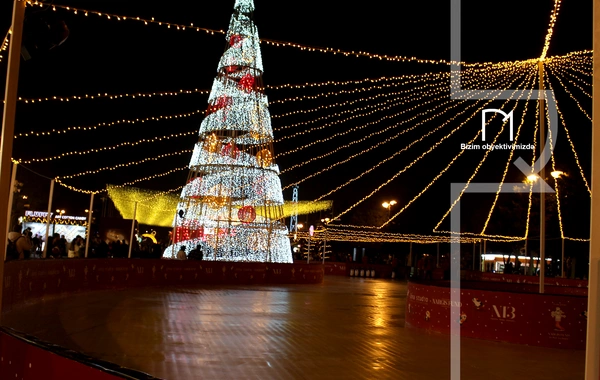 Dənizkənarı Bulvar Yeni İlə xüsusi hazırlaşıb - Bu dəfə Buz Meydançası da olacaq
