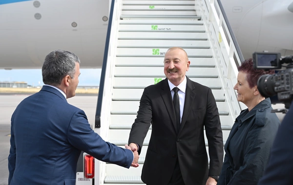 Azərbaycan Prezidenti İlham Əliyev Almaniyaya rəsmi səfərə gedib