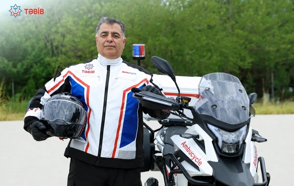 Azərbaycanda ilk dəfə motosikletlər təcili tibbi yardım xidmətinə cəlb olunub
