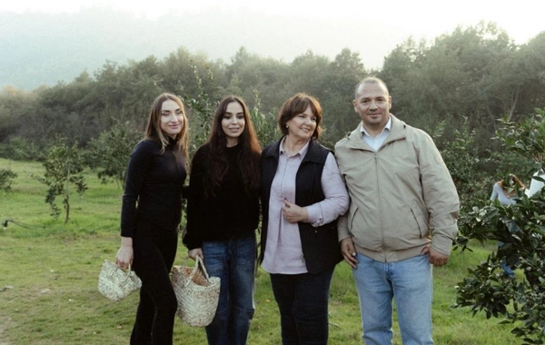 Leyla Əliyeva, Arzu Əliyeva və Alena Əliyeva Lənkəranda fermer təsərrüfatı ilə tanış olublar