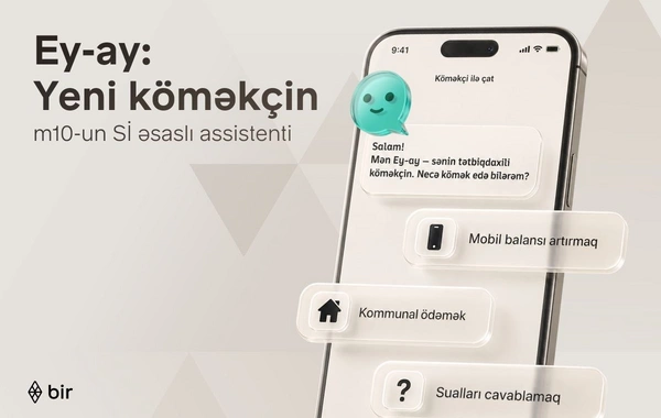 Bir Azərbaycanda ilk süni intellekt əsaslı elektron pulqabı asistentini təqdim edib